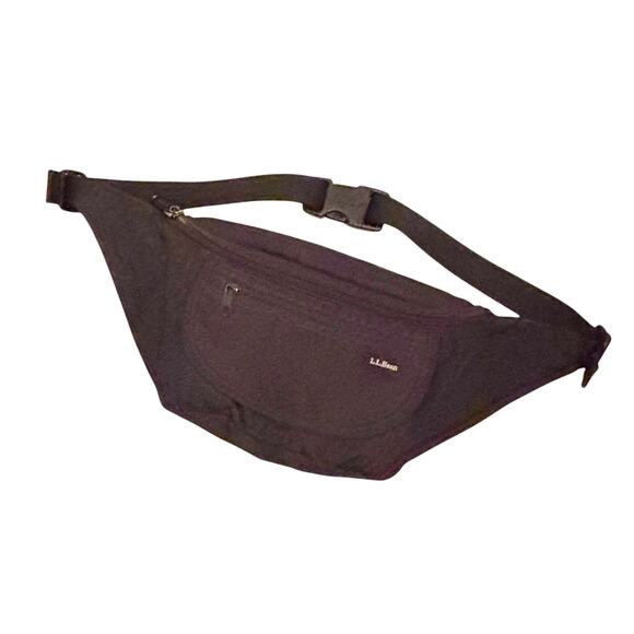 LL Bean Hiking Waist Bag Fanny Pack Adjustable Strap Utility Pack Black - Picture 1 of 5